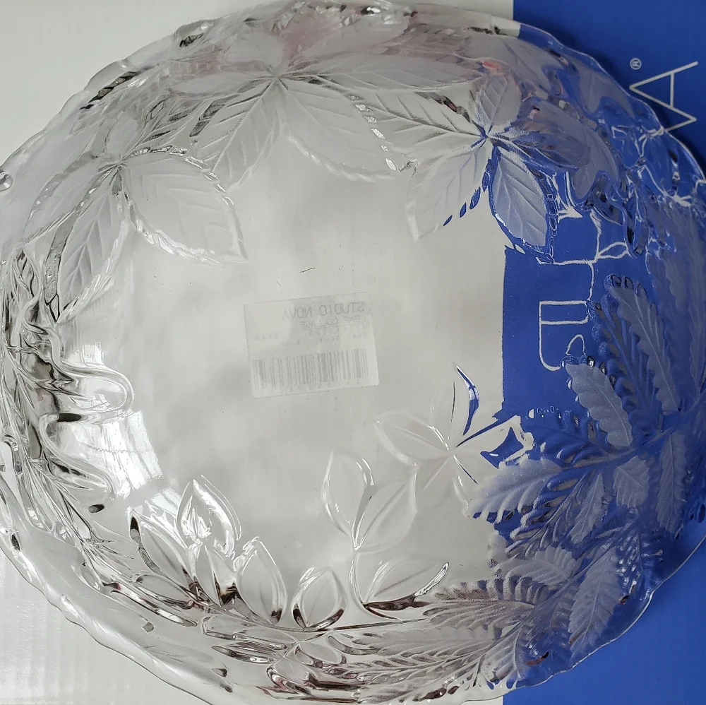Studio Nova Oval Bowl Leaf Collage 14.5